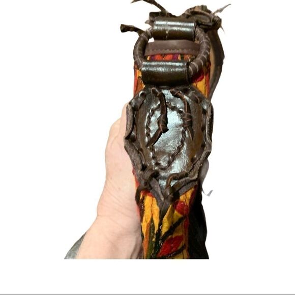 Jadetribe Textile & Leather Braid Strap Hobo Bag - Picture 3 of 8